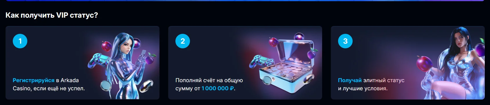 Игровые автоматы в Arkada Casino